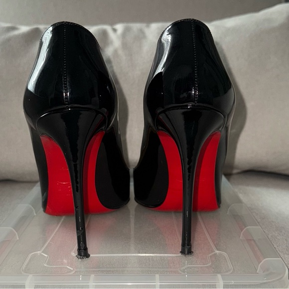 Christian Louboutin Pigalle 100mm Patent Leather Pumps - Picture 9 of 12